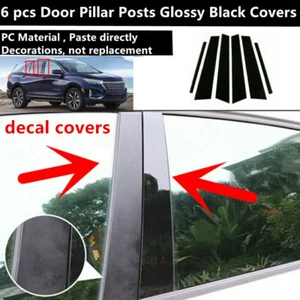 Kit de ventana cubierta negra apto para Chevrolet Equinox 2018-2022 6 piezas borde de puerta - Imagen 1 de 10