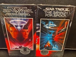 VHS Sealed 1991 Star Trek Final Frontier & The Search For Spock Movies 2 Films ☄ - Picture 1 of 11