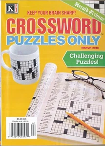 KAPPA CROSSWORD PUZZLES ONLY 2018 MARCH  - Picture 1 of 1