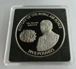 2008 HISTORY OF THE RAF SIR FRANK WHITTLE PROOF £5 FIVE POUND CROWN BOX COA - Picture 1 of 5