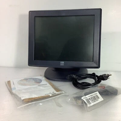 Elo 1715L 17" Touch Screen Display Monitor - VGA, USB, VESA, Swivel Stand - USED - Image 1 of 4