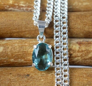 Natural Green Amethyst 5.85 Ct Oval Gemstone Certified Pendant Anniversary Gift - Picture 1 of 7