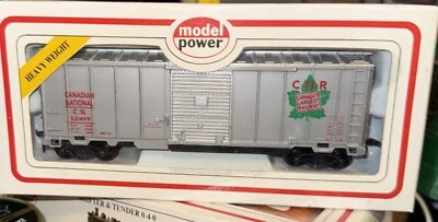 Model Power No. 7953 HO Scale Canadian National 40' Boxcar w/Sliding Door MIB - Image 1 of 4
