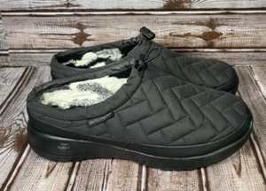 Scarpe slip-on SKECHERS donna 8 On-The-Go Joy Lounge nere in pile 175263 nuove senza etichette - Foto 1 di 9