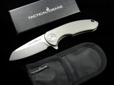 CUCHILLO ALETA TITANIO TACTICALGEARZ COMO NOSOTROS TWOSUN KIZER QSP ARTESANO CIVIVI Foto 1 de 4
