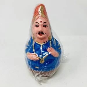 King Thanjavur Raja Rain Bommai Roly Poly Doll Of India Defys Gravity - Picture 1 of 7