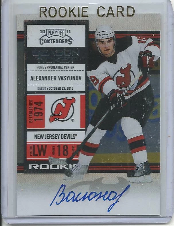2010-11 Playoff Contenders Alexander Vasyunov Auto Rookie Card RC #149 Mint - Image 1 of 1