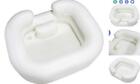 Inflatable Shampoo Basin with Pillow in Bed Hair Wash Bowl for Bedridden, 