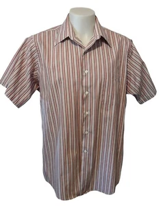 Arrow Shirt XL Men's X-Large  17 Short Sleeve Button Up Polyester Blend Pocket - Picture 1 of 9