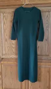 VESTIDO DE MUJER AMISH/MENNONITE VERDE 3 PIEZAS 34"" BUSTO HECHO A MANO - Imagen 1 de 5