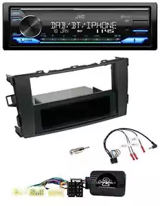 JVC Bluetooth DAB USB Lenkrad Autoradio für Toyota Auris 2007-2011 schwarz - Bild 1 von 10
