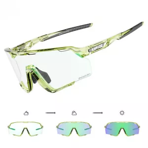 Photochromic Cycling Glasses Women Mountain Bike Sunglasses Men Sport Goggles - Picture 1 of 15