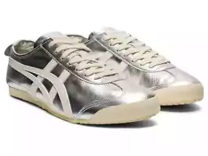 Onitsuka Tiger MEXICO 66 Hombres Mujeres Plata Off White Unisex Tenis Japón Nuevas - Imagen 1 de 9