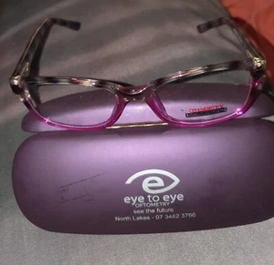 LADIES EYEGLASSES FRAMES 'CLARITY COLLECTION' NWOT DISPLAY STOCK PURPLE - Picture 1 of 8