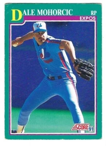 1991 Score Montreal Expos Baseball Card #596 Dale Mohorcic - Picture 1 of 2