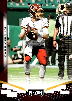 2019 Panini Playoff Case Keenum #110 Redskins - Image 1 of 2