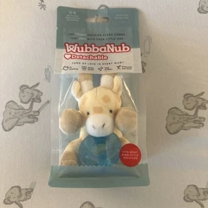 WubbaNub Giraffe Plush with Detachable Pacifier 0-6 Months - Picture 1 of 2