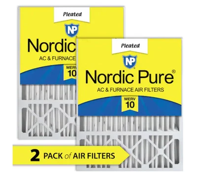 Nordic Pure 16x25x5" Honeywell/Lennox Furnace Air Filter MERV 10 (2-Pack) - Image 1 of 4