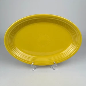 Fiesta gelb 13 1/2" x 9 1/4" große ovale Servierplatte HLC Fiestaware USA - Bild 1 von 16