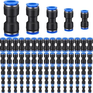 100 Pieces Air Hose Fittings Air Line Fittings Straight Push to link 4 6 8 10... - Picture 1 of 6