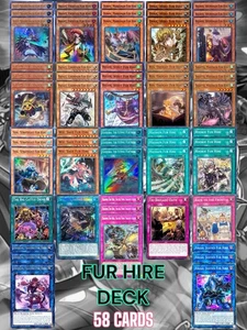 YuGiOh! COMPLETE FUR HIRE DECK W/ TRI-BRIGADE SUPPORT [58 Cards] - Picture 1 of 8