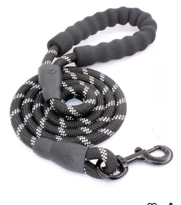 BAAPET Hundeleine, reflektierende Fäden, 5ft -1/2", schwarz - Bild 1 von 5
