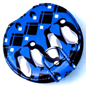 Vera Bradley Pocket Mirror in Penguins Intarsia Blue.  NWT - Picture 1 of 4