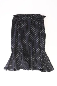 ✅ Emilia Lay Seidenrock Rock für Damen Gr. 44, XL gepunktet schwarz ✅ - Bild 1 von 8