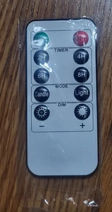 Flameless Candle 10 Key Remote Control W/ Battery NEW - Picture 1 of 4