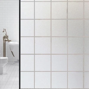 Window Privacy Film Frosted Removable Glass Covering Anti UV Non-Adhesive Doo... - Picture 1 of 7