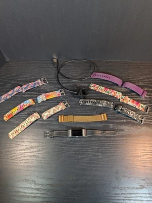 Fitbit Alta Fitness Tracker 8 Bandas Intercambiables Cargador Probado Funciona Foto 1 de 4