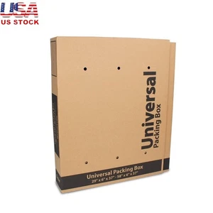 Adjustable Universal Packing Box Moving Storage W/ Bubble Roll Foam Corners New - Picture 1 of 12