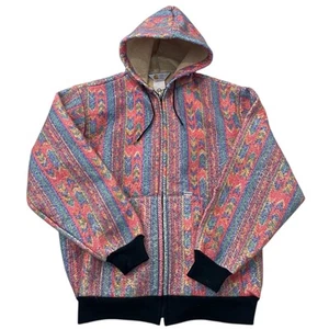 Vintage Carhartt Aztec Hooded Jacket 90s Gr. Large - Bild 1 von 3