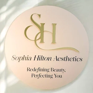 Luxury Business Signage – Circular Acrylic Sign with 3D Accents - Picture 1 of 7