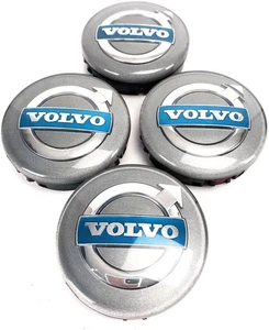 VOLVO ALUFELGEN-NABENKAPPEN. Satz 4 x 64mm C30 C70 S40 S60 V50 V60 V70 S80 XC90 - Bild 1 von 4