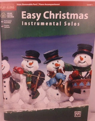 Alfred Easy Christmas Viola Instrumental Solos Level 1 Music Book - New. (BR2.1) - Image 1 of 4