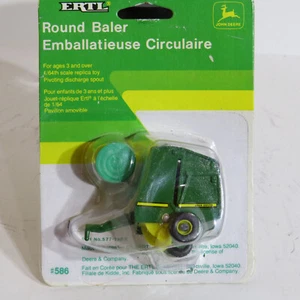 Ertl John Deere Round Hay Baler w/Bale 1/64 JD-586-7HFB-P - Picture 1 of 6