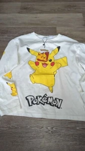Zara Pokémon Long Sleeve Shirt Youth Girl Size 11/12 Graphic Print Logo new - Picture 1 of 3