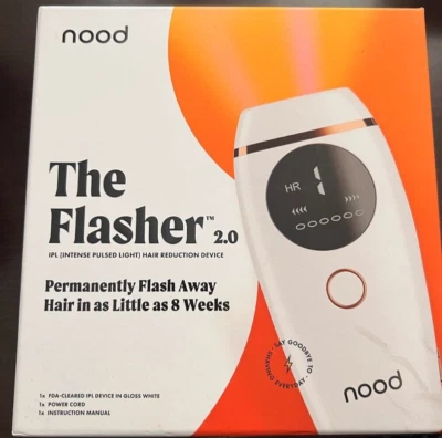 USED - Nood Flasher 2.0 Painless IPL Laser Hair Removal Handset (White) - Image 1 of 4
