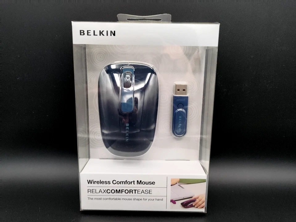 Belkin Wireless Comfort Mouse F5L030-BGP - Black - BRAND NEW - Image 1 of 3