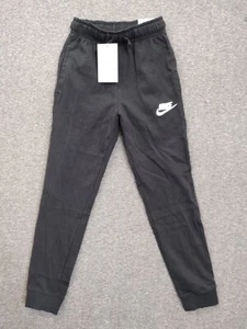 Nike Boys S Black Cotton Sweats Sweatpants DC0853-010 - Picture 1 of 10