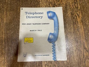 Hunterdon County NJ Yellow White Pages Phone Book 1963 Flemington Washington - Picture 1 of 7