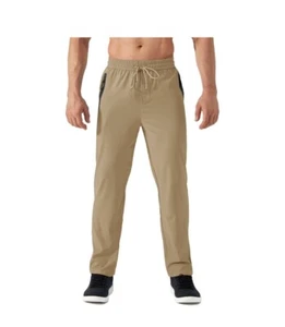 TACVASEN Men's Quick Dry Hiking Pants Running Jogger Drawstring Zip Pockets  - Picture 1 of 6