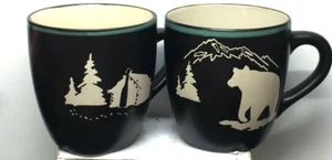 Bass Pro Shops Tazzine da Caffè Orso Nero Bianco Orso e Campeggio (2) - Foto 1 di 4