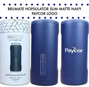 Brumate Hopsulator Cincinnati Bengals Paycor Slim 12oz Dosen Matt Navy Blau Neu - Bild 1 von 13