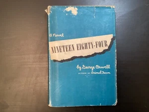 1984 Nineteen Eighty-Four George Orwell Hardcover Dust jacket 1949 Book Club BCE - Foto 1 di 24