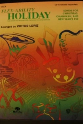 Viola  Flex-Ability Holiday arr Victor Lopez Solo Duet Trio Quartets 11 songs - Image 1 of 4