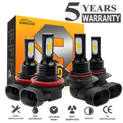 For GMC Yukon Denali Sport Utility 4-Door 2015-2022 LED Headlight High Low Bulbs - Image 1 of 4