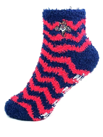 Florida Panthers Fuzzy Non Skid Sleep Socks One Size Fits Most Cover