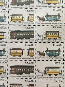 Scott # 2059/62, 20 cent Streetcars - Picture 1 of 2